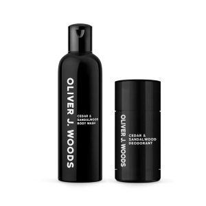 Cedar & Sandalwood Body Wash & Deodorant Duo