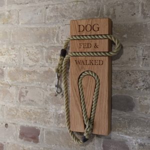 Personalised Oak Lead Rack