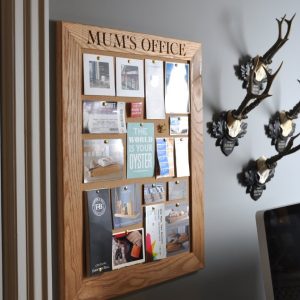 Personalised Oak Notice Board